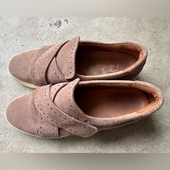 FRYE Womens Nina Suede Studded Slip-on sneaker Dusty Rose womens 10 - Picture 3 of 10